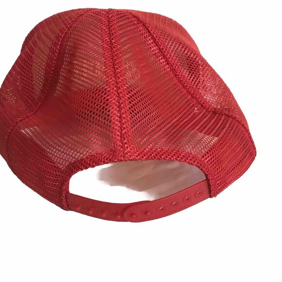 VTG Hawaii Maui Trucker Hat Red White Snapback Embroidered Leaf Foam Mesh Rope - Picture 6 of 9